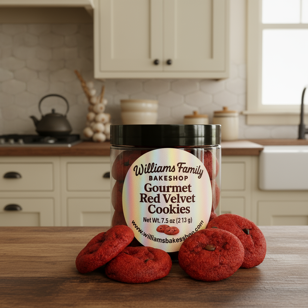 Mini Red Velvet Cookies